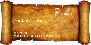 Puskás Laura névjegykártya