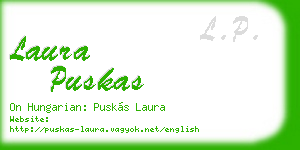 laura puskas business card
